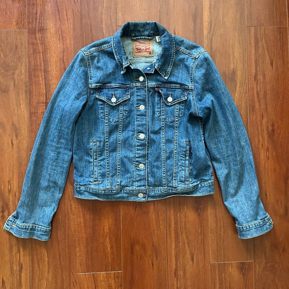 Levi's Women's Stretch Denim Blue Jean Jacket XL